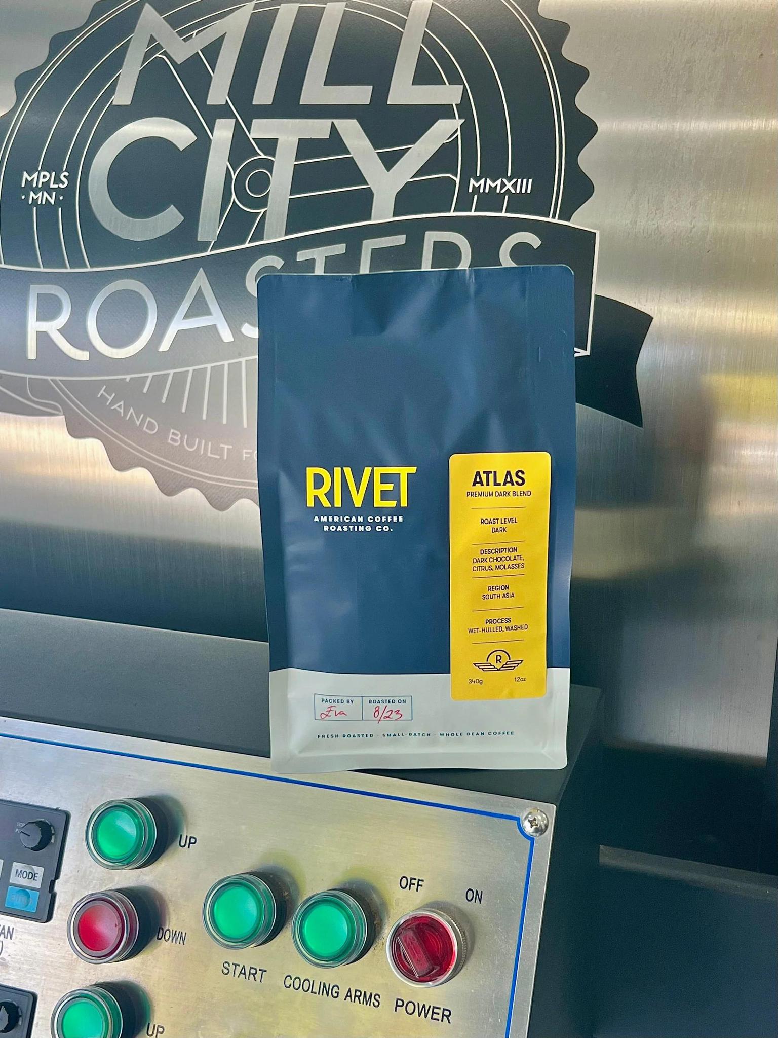 RIVET - Atlas Premium Dark Roast Blend (12oz Whole Beans)