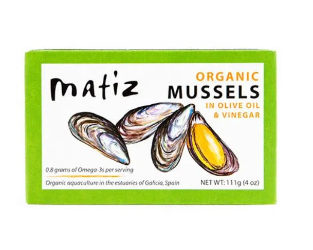 Matiz Organic Mussels in Olive Oil and Vinegar
