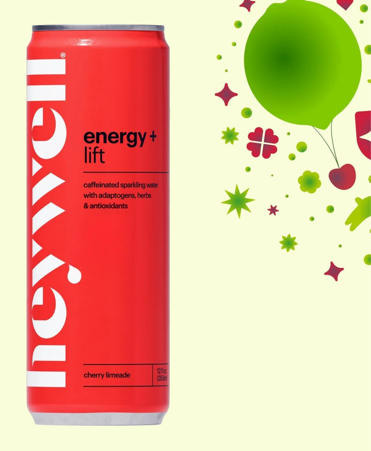 heywell - Energy + Lift Sparkling Cherry Limeade (12oz)