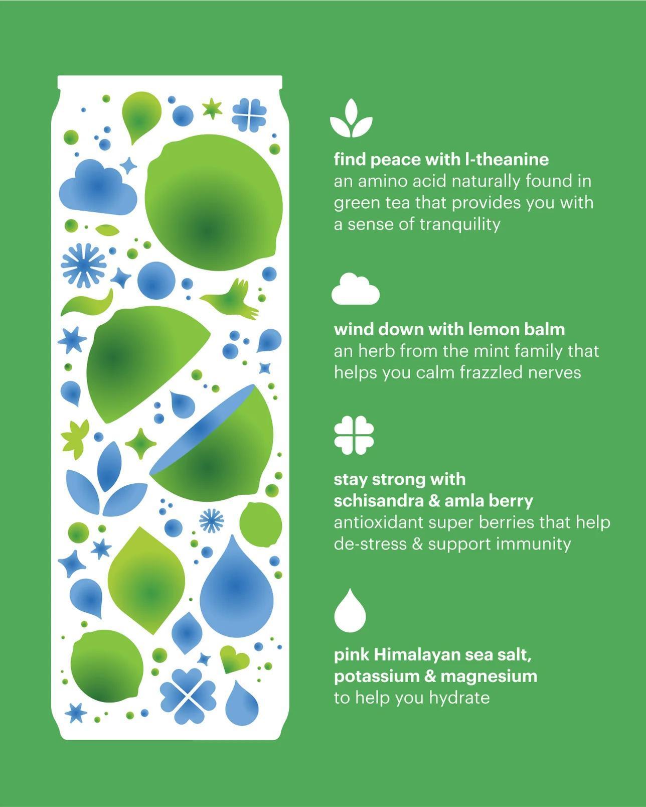 heywell - Calm + Hydrate Sparkling Lime (12oz) - Image 2