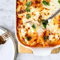 Dinner for Two: Pork Tenderloin & Vodka Sauce Pasta Bake